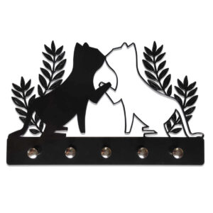 Porta Chaves Casal Gatinhos Decoração Divertida - Imagem 1