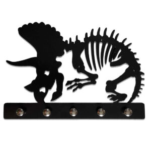Porta Chaves Jurassico Tricerátops Decoração Criativa