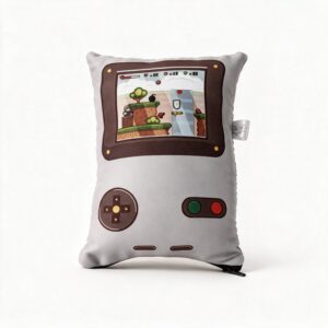 Peso de porta videogame portatil retro Geek Vip em fundo branco