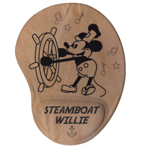 Mouse Pad Ergonômico Steamboat Willie Clássico