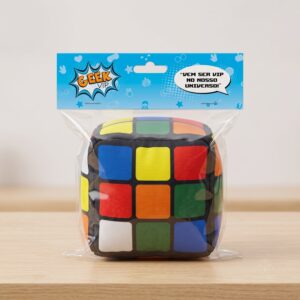 Peso de porta cubo magico na embalagem original Geek Vip com solapa
