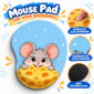 Mouse Pad Ergonômico Divertido - Rato e Queijo com apoio ergonômico — capa