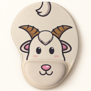 Mouse Pad Ergonômico Cabra Kawaii capa