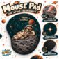 Mouse pad Preguiça Pausa Cósmica Geek Vip com apoio, apresentado com destaques da espuma, tecido e base.