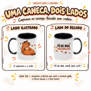 Caneca Capivara Tô de Boa - Preto — capa comic principal aprovada